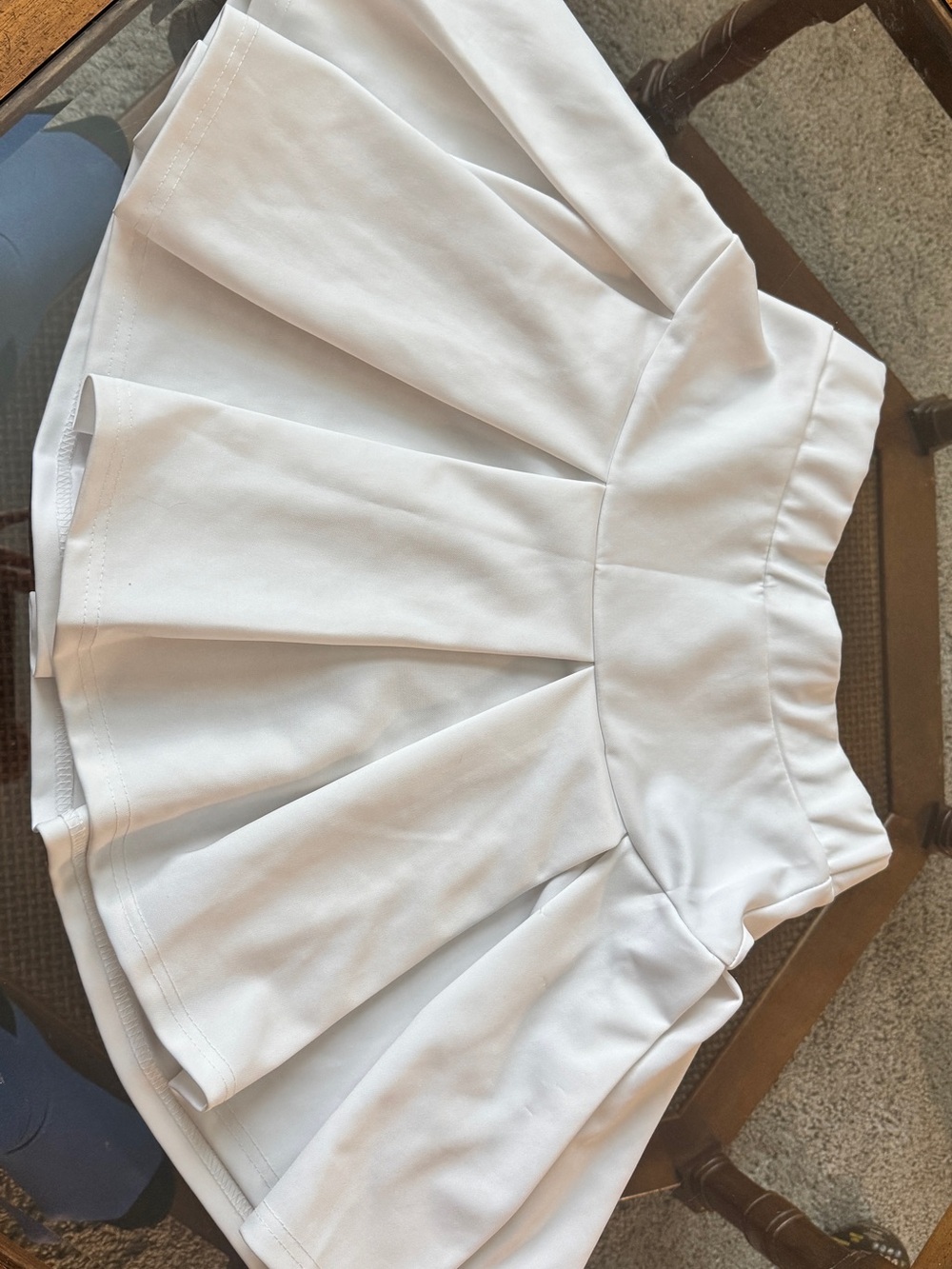 Women’s White Pleated Mini Skirt - Classic A-Line